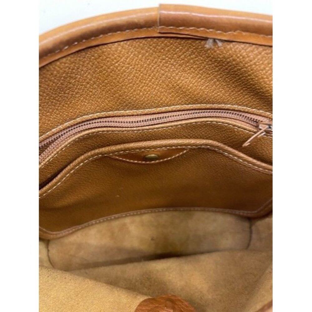 Dooney And Bourke Messenger W Vintage Unique W Feat Brown Leather Cross … - Picture 8 of 8